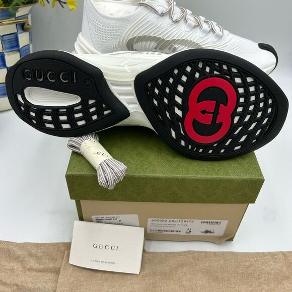 Women's Gucci interlocking GG run sneakers size 41 made in Italy - Picture 8 of 11